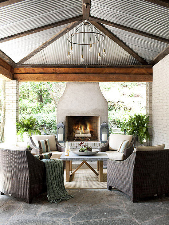 Amazing Outdoor Fireplace Ideas 1