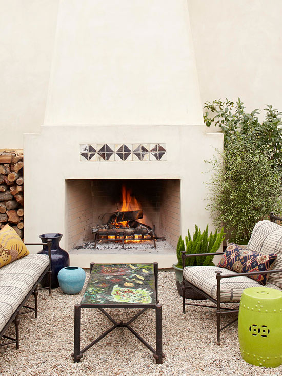 Amazing Outdoor Fireplace Ideas 4