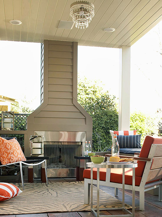 Amazing Outdoor Fireplace Ideas 5
