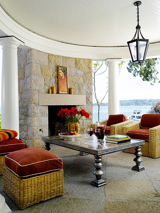 Amazing Outdoor Fireplace Ideas 6