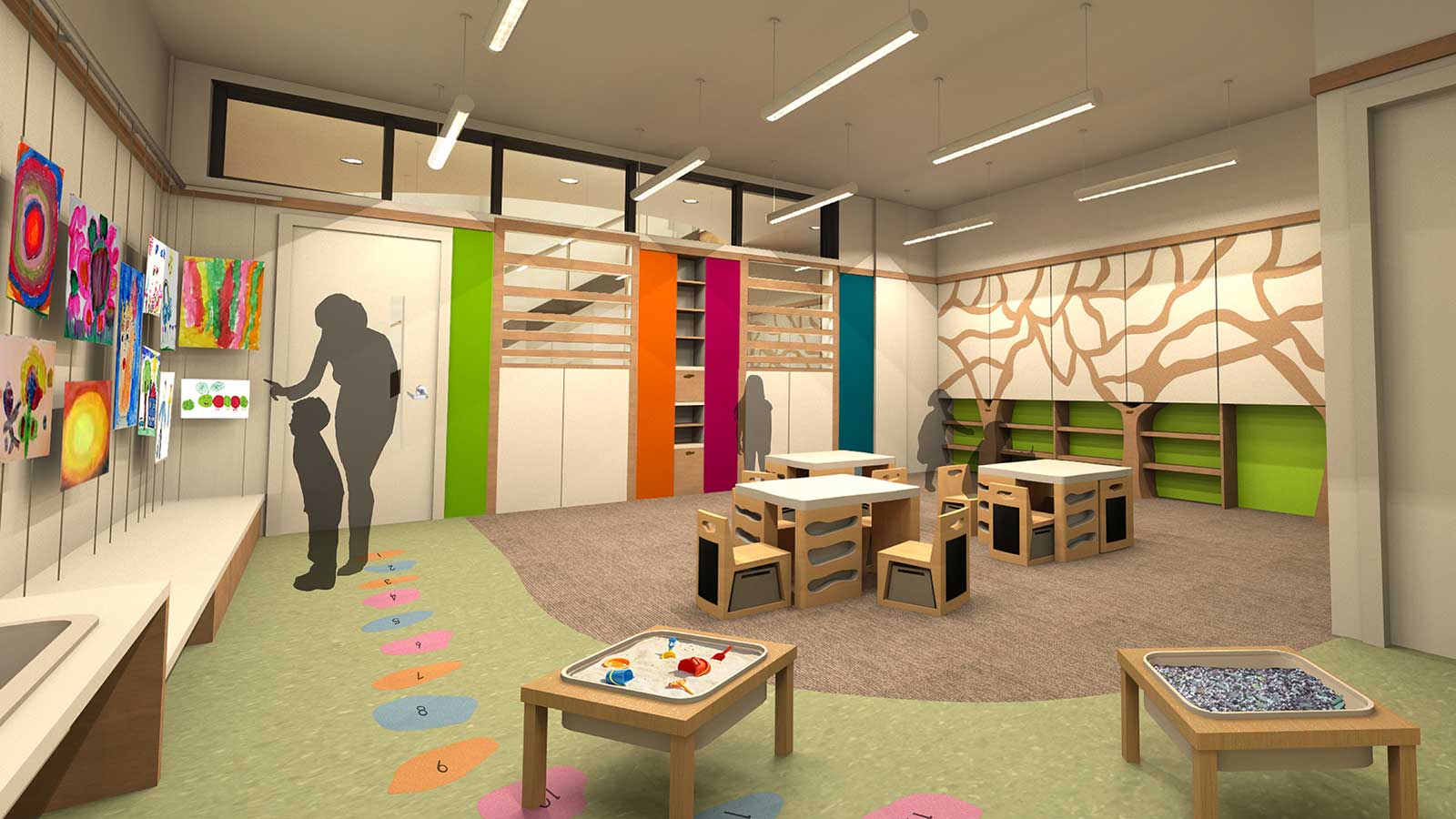 Modern Interior Kids Classroom School Design