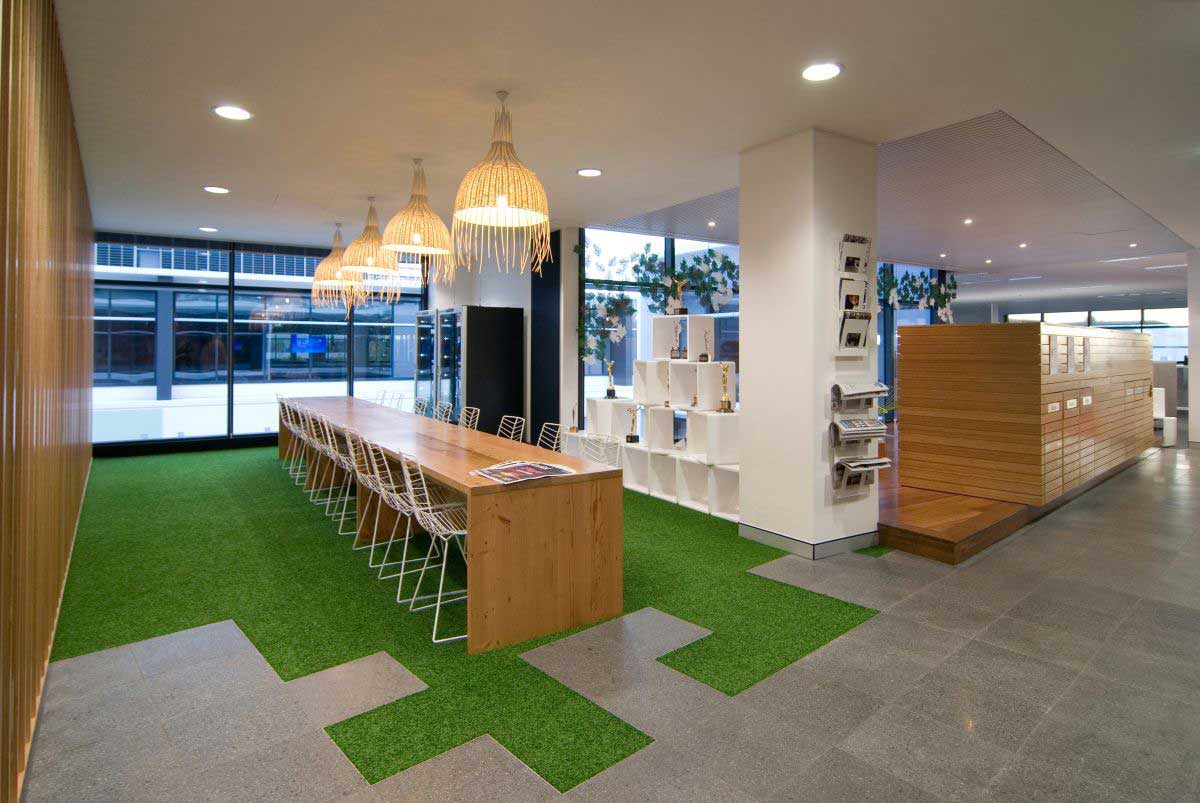 Modern Library Interior Schools Design With Minimalist Wooden Furniture