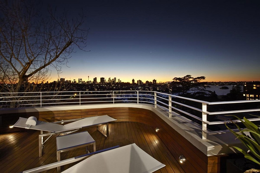 Deck Wooden Flooring and Minimalist Furniture
