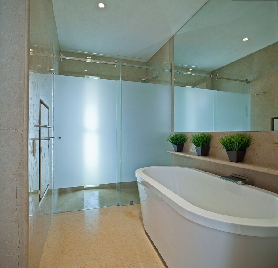 Furniture and Glass Shower Room Decorations