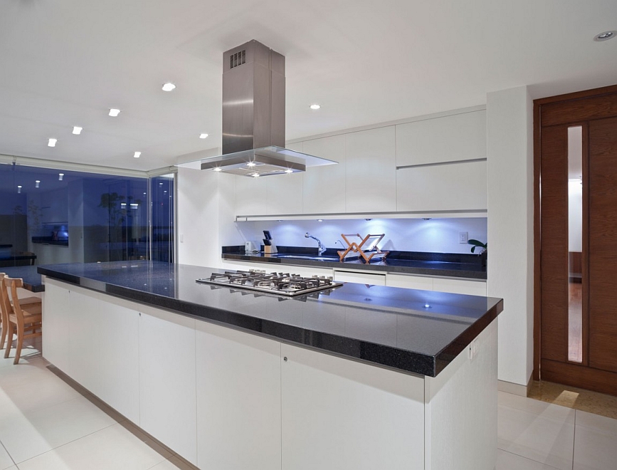 Interior White Furniture and Grey Countertop Decorations