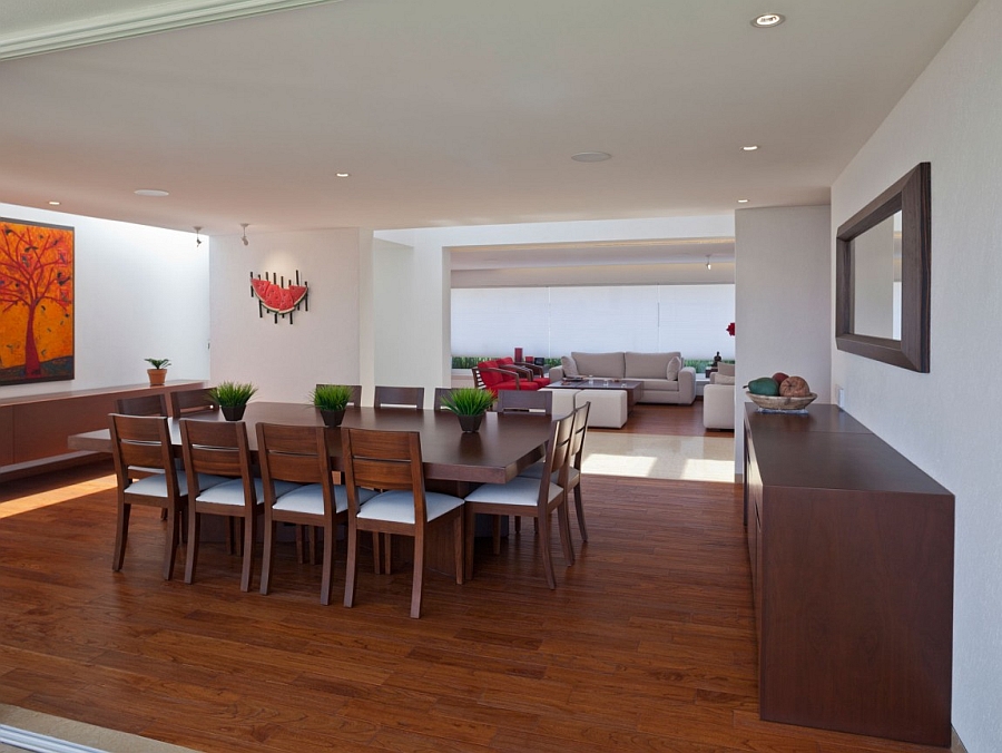 Interior with Wooden Flooring and White Wall Decorations for Inspiration