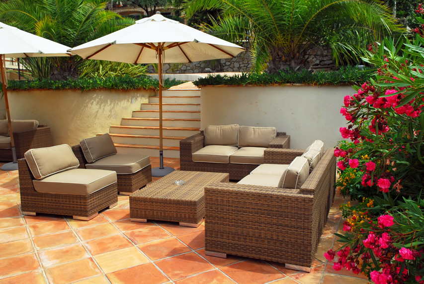 Patio Spanish Tile Tropical