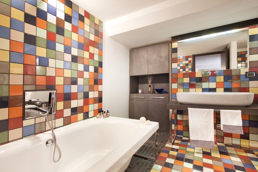 Amazing Pattern Tartan Basement Bathroom Design Amazing Pattern Tartan Basement Bathroom Design