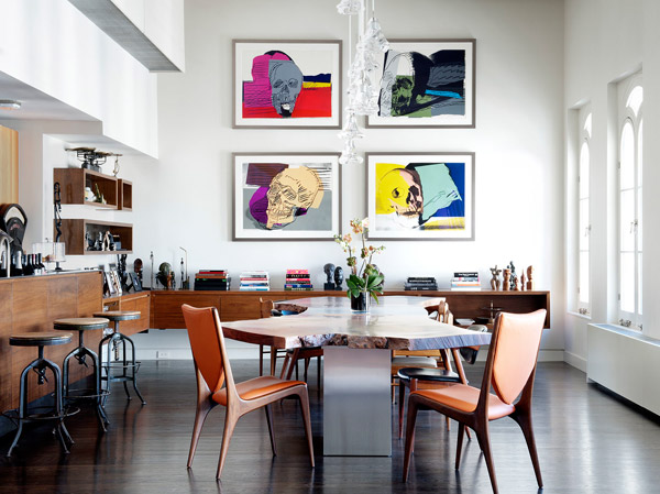 Modern Dining Room Table Design Ideas and Tips Modern Dining Room with Contemporary Wooden Table from Tribeca Penthouse by DHD Interiors