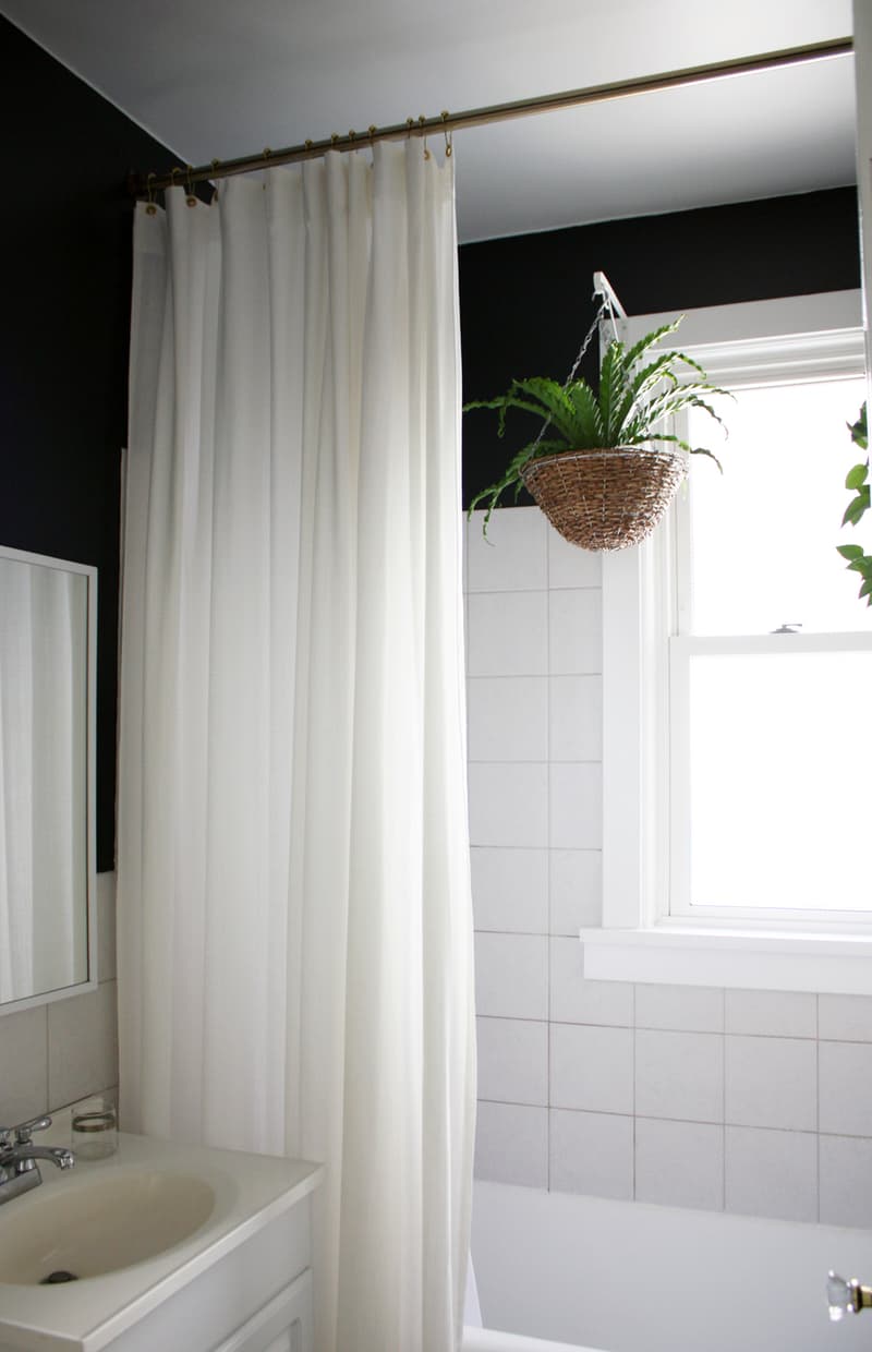 Clean White Shower Curtain Ideas