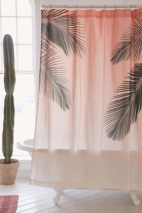 Cute Pink Modern Shower Curtain
