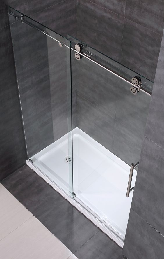 Frameless Clear Glass Sliding Shower Door Frameless Clear Glass Sliding Shower Door
