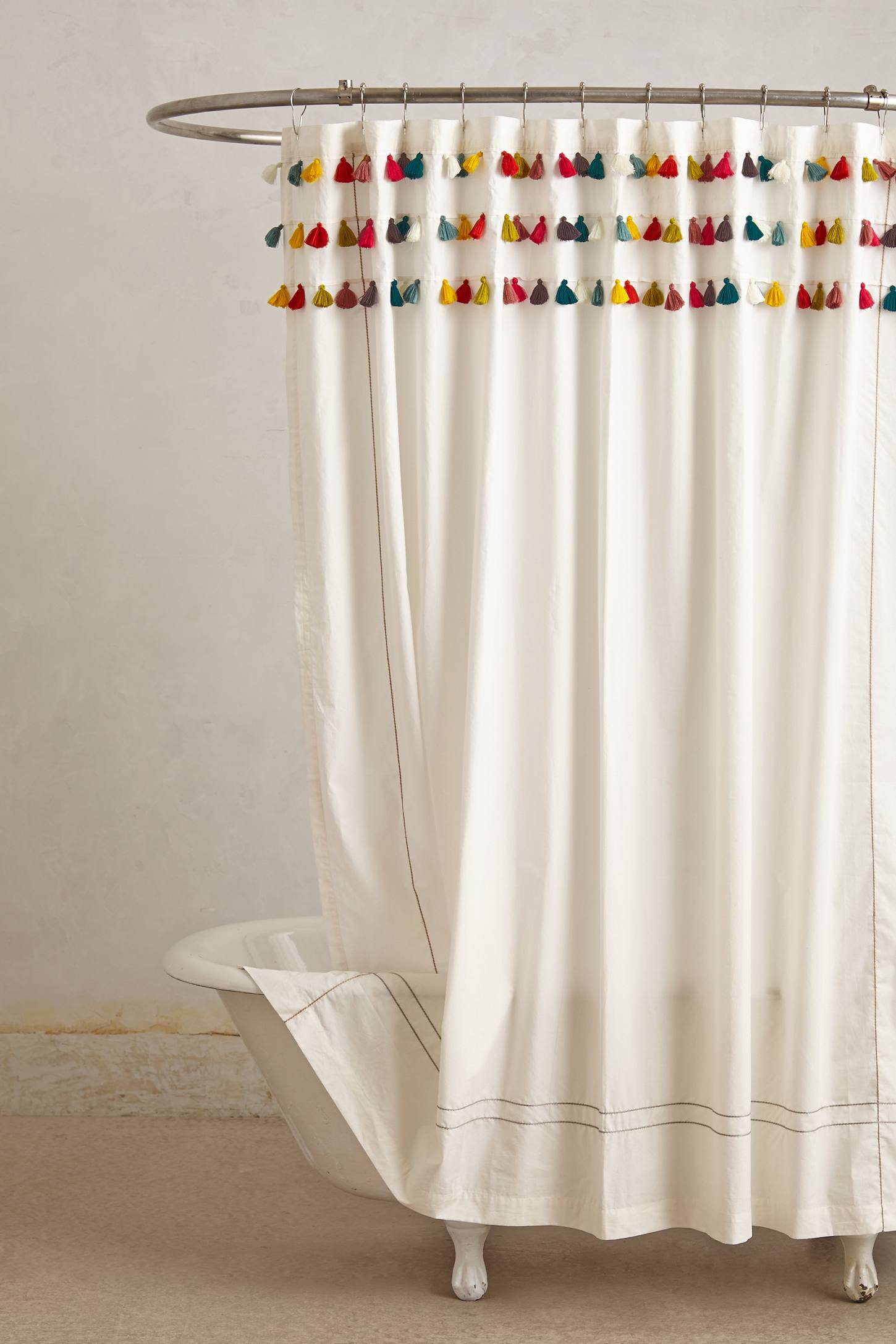 Lindi Fringe Shower Curtain