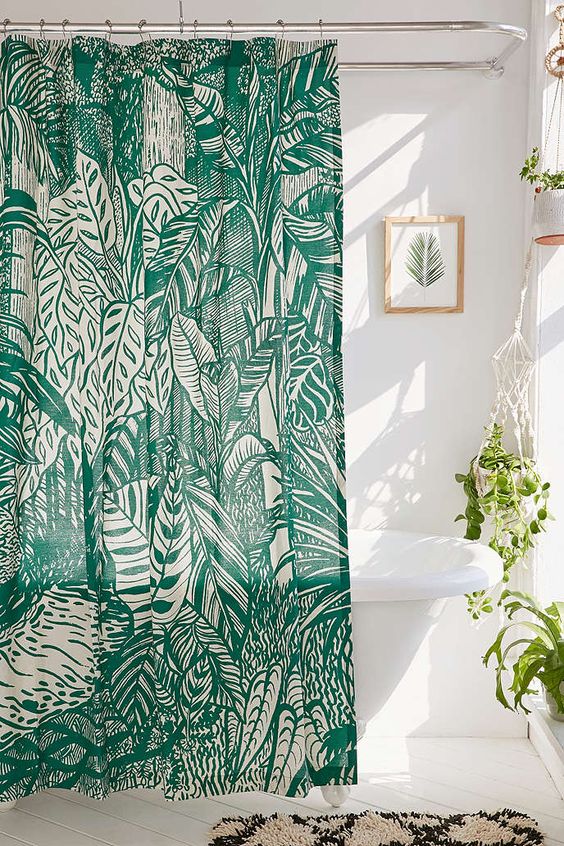 Saskia Pomeroy Plants Shower Curtain