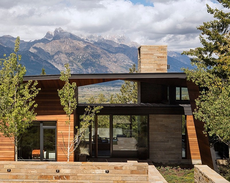 Architecture Idea from Carney Logan Residence Near Mountain Showing Mix Architecture Also Structure Between Earthy Tones