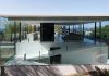 CAN MANA / Contemporary House With Open Floor Plan Home Among Wide Glass Walls Also Amazing Interior View On The Bottom from Flat Roof