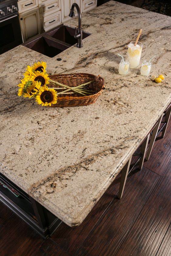 17 Kitchen Trends 2021 – Granite Kitchen Countertops Is the Best Elegance Design Furniture Mild Light Granite Color