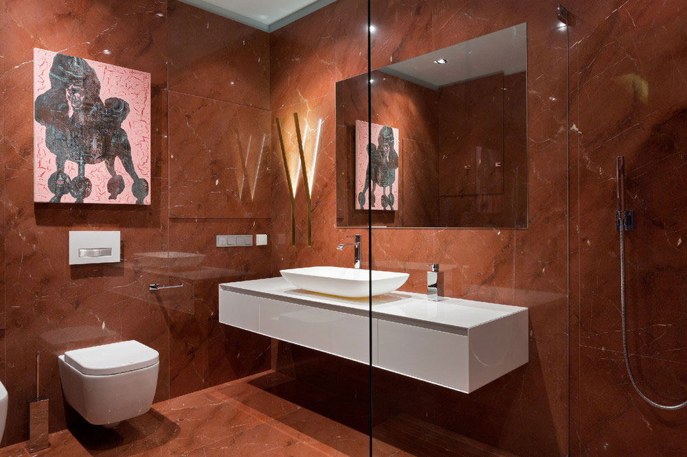 White Vanity Also White Sink Near Glass Shower Room White Vanity Also White Sink Near Glass Shower Room