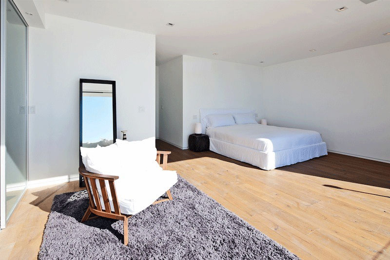 Decorated Among Minimalist Decoration Used Wooden Flooring Also White Wall Color