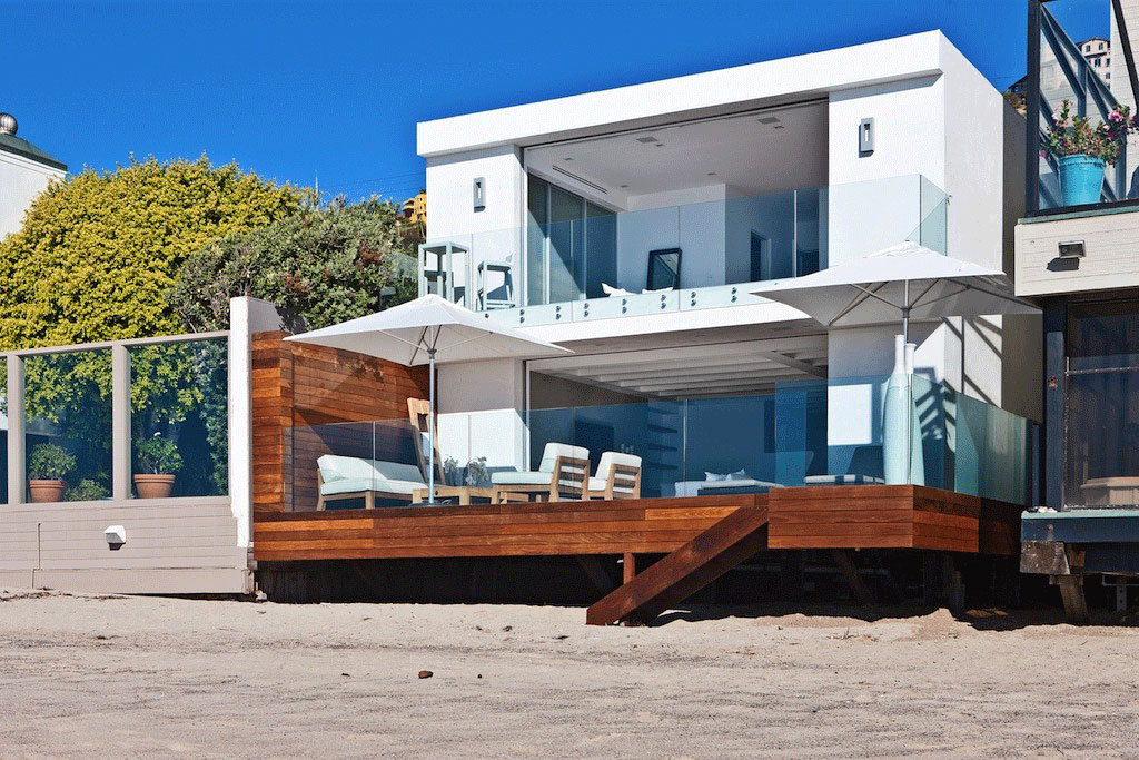 Decoration Among Flat Roof Also Wooden Deck Flooring