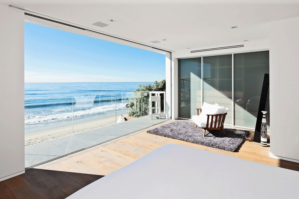 Decoration Used Glass Sliding Door Also Wooden Flooring as Home Inspiration
