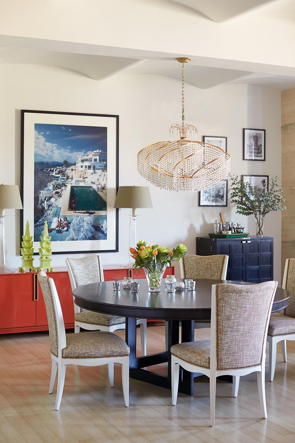 Unique Chandelier from Jennifer Mehditash Soho Living Dining Area