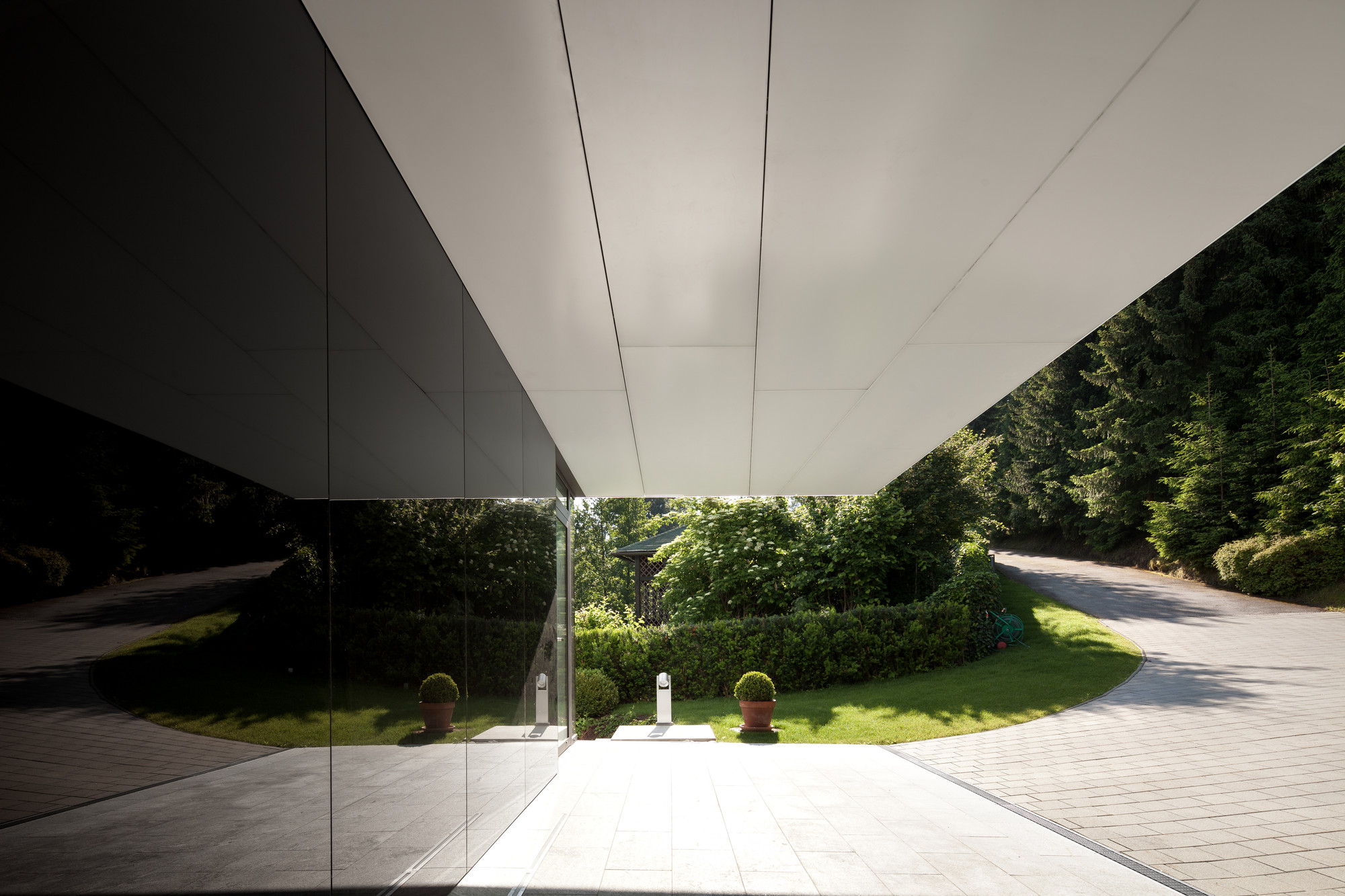 Alley Under Volume Near Glass Window Floor To Ceiling View Outside Alley Under Volume Near Glass Window Floor To Ceiling View Outside