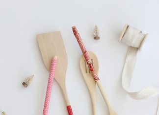 Creative Gift Guide Styles DIY Fabric Covered Wooden Spoons