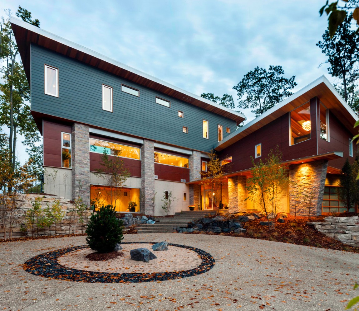 M-22 House by Michael Fitzhugh Architect - Stoney Ground Also Some Of Trees Inside Garden M-22 House by Michael Fitzhugh Architect - Stoney Ground Also Some Of Trees Inside Garden