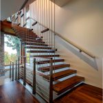 M-22 House by Michael Fitzhugh Architect - Wooden Staircase Land On Floor