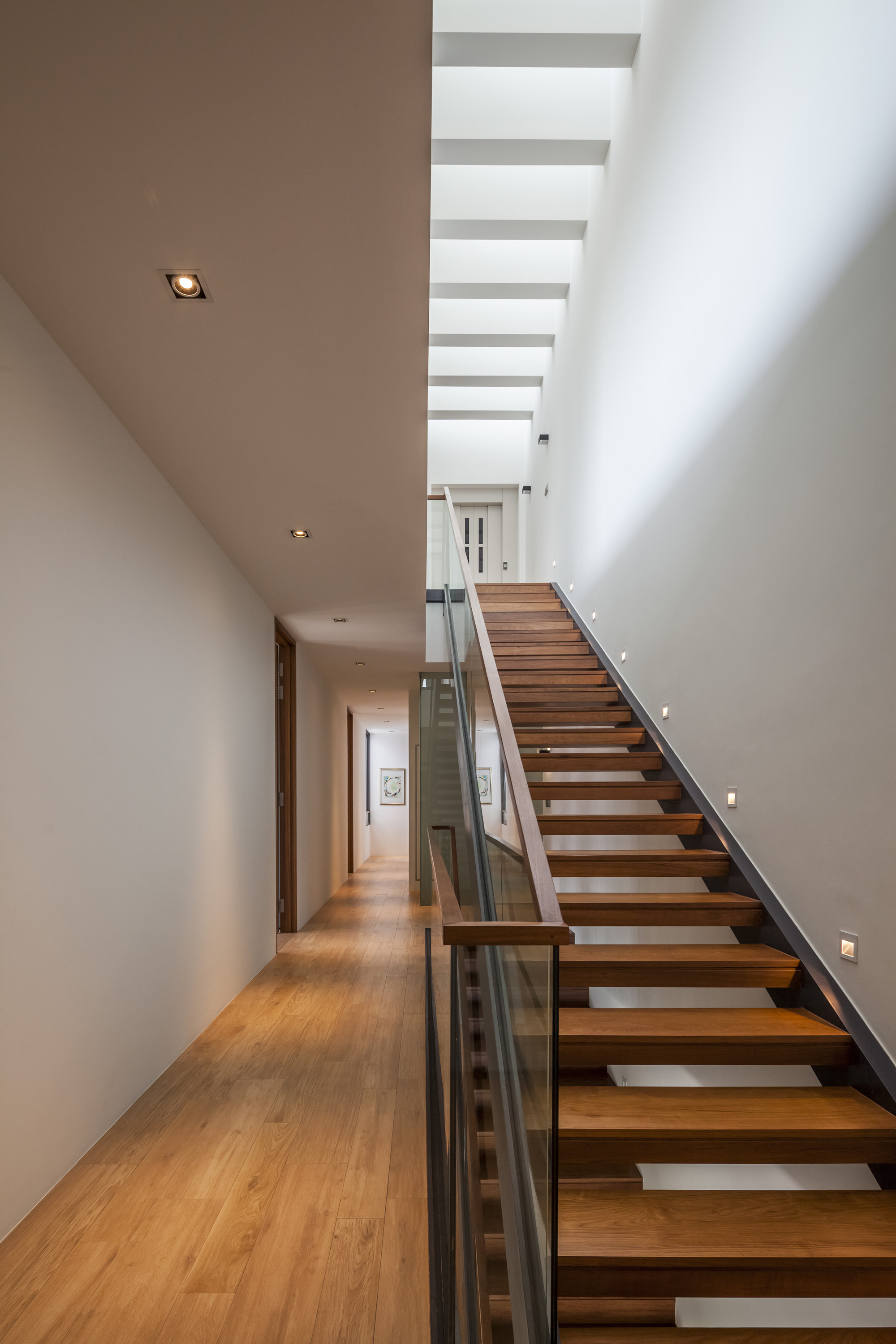 Soft Brown Colored Wooden Floor Along With Comfy Brown Wooden Staircase Soft Brown Colored Wooden Floor Along With Comfy Brown Wooden Staircase