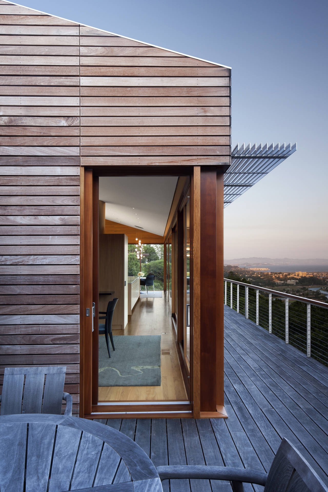 Cozy Deck Details At Kentfield House Shown Rustic Timber Outdoor Table Along With Chairs Also Woodframe Glass Door As Well As Plank Wal Cozy Deck Details At Kentfield House Shown Rustic Timber Outdoor Table Along With Chairs Also Woodframe Glass Door As Well As Plank Wal