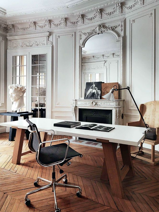 Office Decorating Ideas for Men in Contemporary Appearance Office Decorating Ideas For Men with Wooden Floor and Vintage Wall Decoration