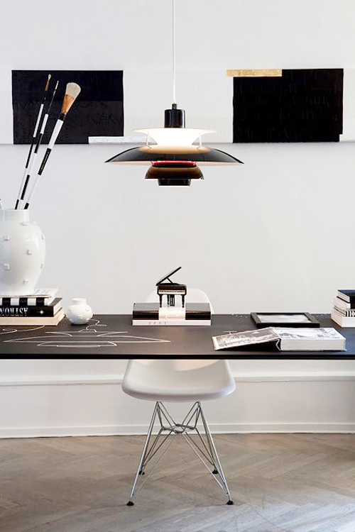 Open Office Decorating Ideas For Men with White Color Scheme