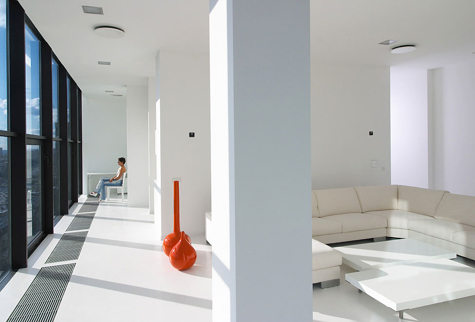 Wonderful Living Room Design At Falcons Nest Penthouse Applied Large Floor To Ceiling Glass Window Near A Clear Pillar Wonderful Living Room Design At Falcons Nest Penthouse Applied Large Floor To Ceiling Glass Window Near A Clear Pillar