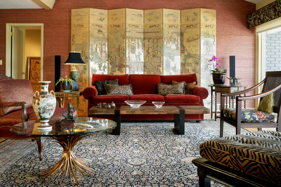 Beautiful Red Sofa for Living Room