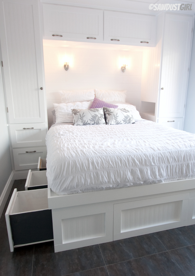 Built-in Wardrobes and Platform Storage Bed