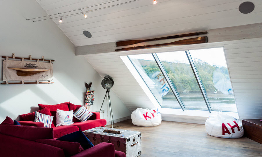 Red sofas decorating ideas for living room