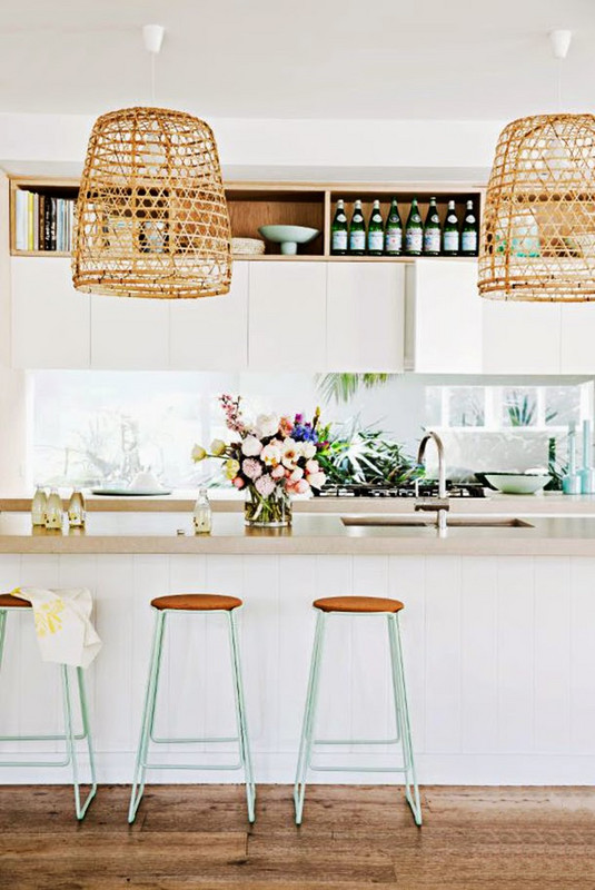 Pendant Light Shades for Kitchen - Woven Basket Lights Pendant Light Shades for Kitchen - Woven Basket Lights